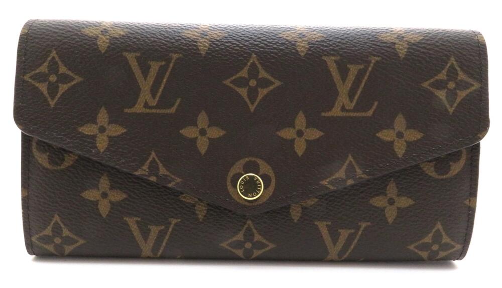 LOUIS VUITTON Portefeuille Sarah Monogram Coquelicot Red Long Wallet